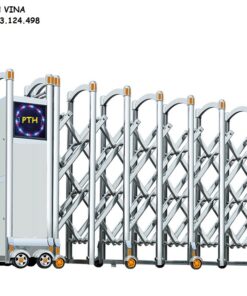Cổng xếp inox tự động