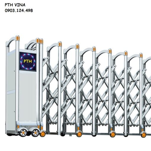 Cổng xếp inox tự động