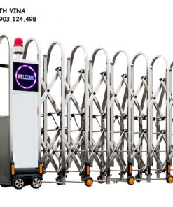 cổng xếp inox giá rẻ