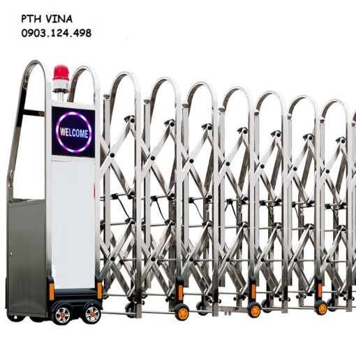 cổng xếp inox giá rẻ