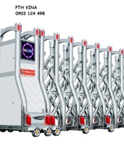 cổng xếp inox tự động