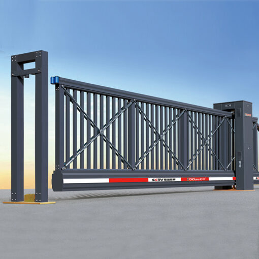 cửa cổng xếp trượt tự động