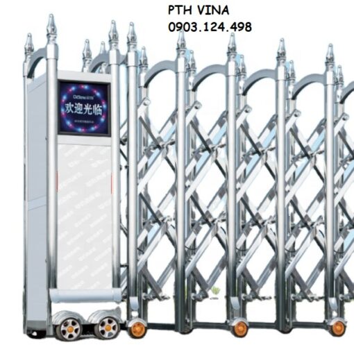 cửa rào xếp inox tự động