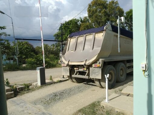 hệ thống đếm xe bãi đá