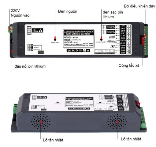 thông số bình lưu điện motor cửa