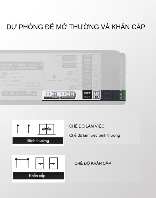 Bình lưu điện motor cửa tự động - Ảnh 4