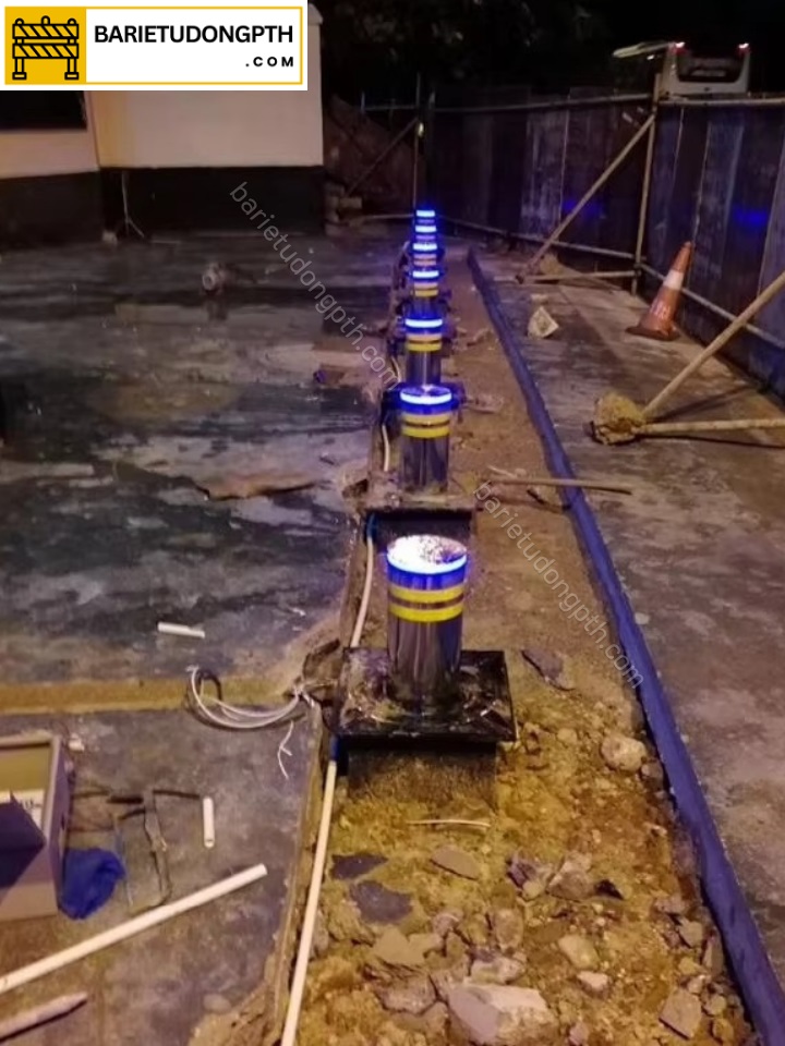 lắp trụ bollard tự động tại cần thơ