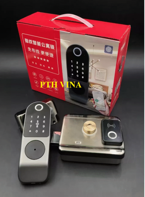 Khóa cửa vân tay cổng sắt