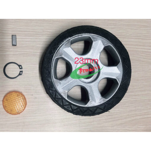 Bánh xe đầu kéo cổng xếp inox không ray (hoặc 1 ray)
