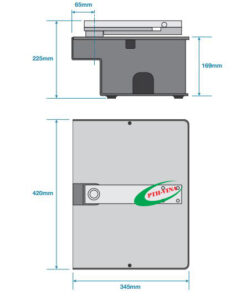 Kích thước motor âm sàn dea 600kg