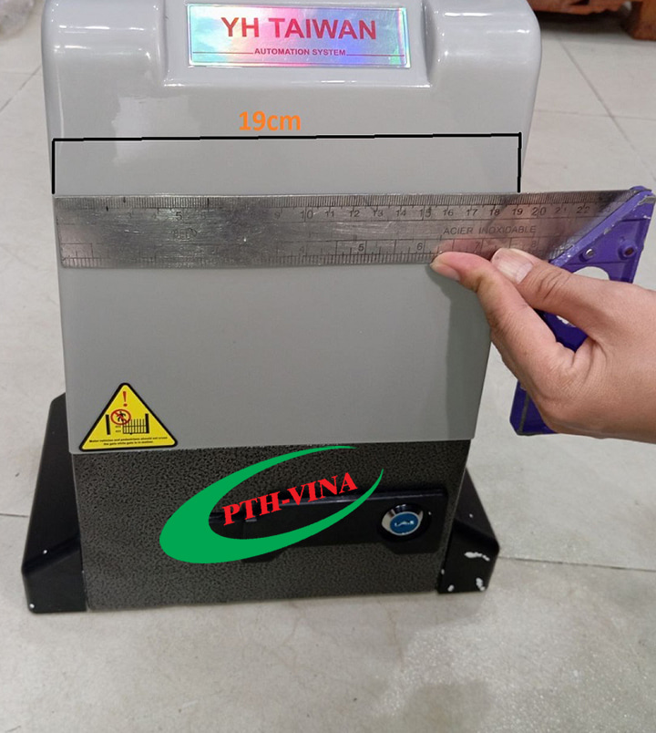 Kích thước mặt trước motor yh