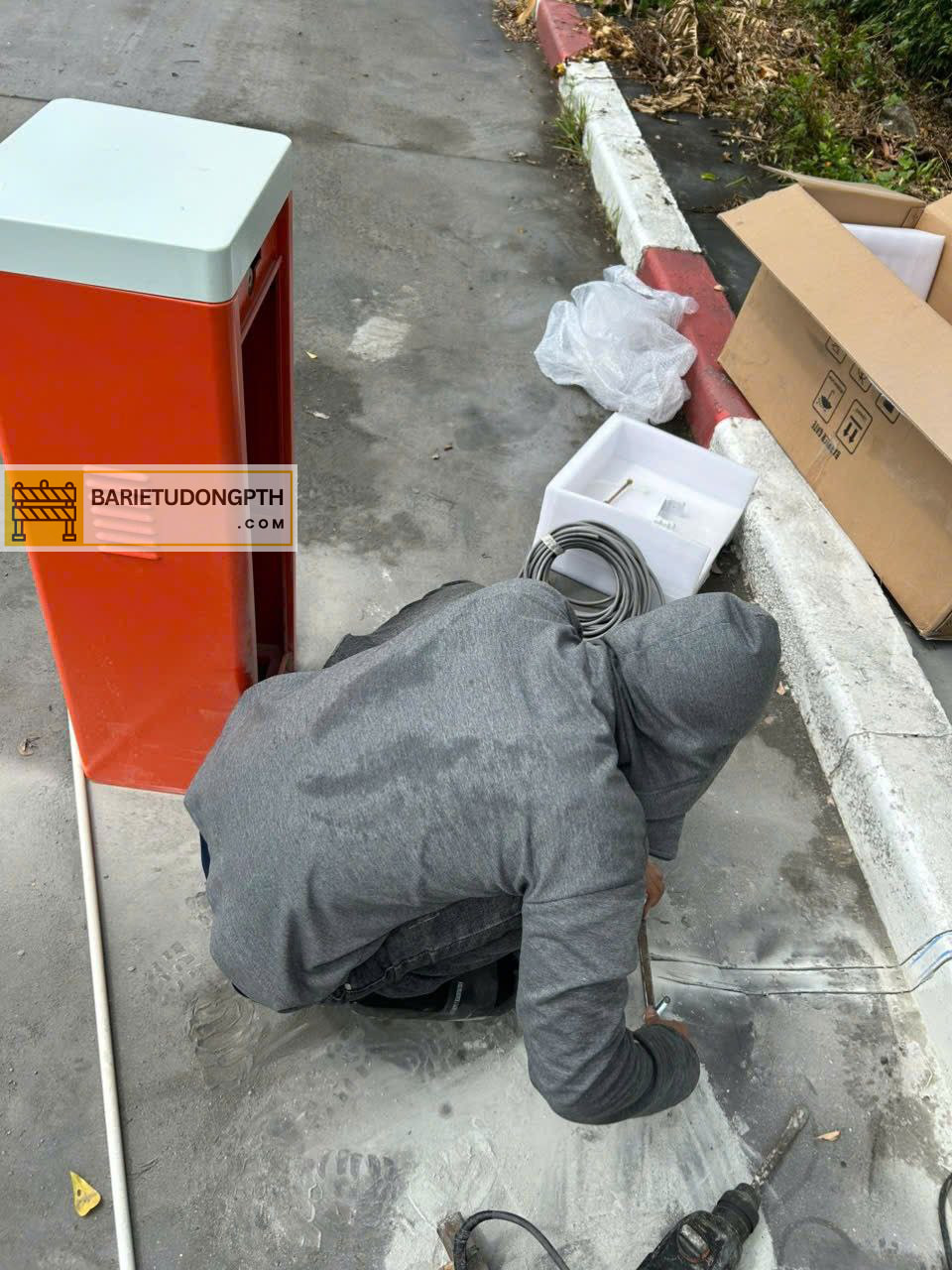 vị trí lắp barie dz230