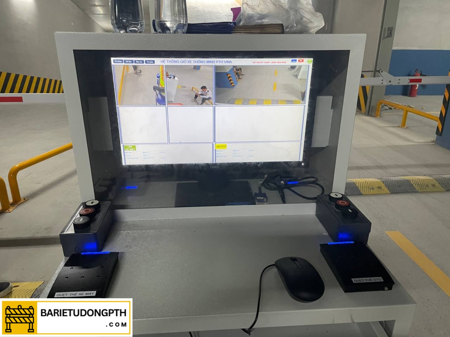 máy quẹt thẻ giữ xe trung tâm thương mại