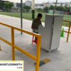mô hình máy quẹt thẻ xe sân banh
