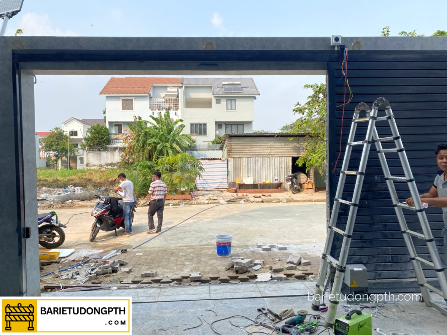 Báo giá lắp motor cổng tự động tại Tây Ninh 3 motor cổng lùa tự động tại tây ninh