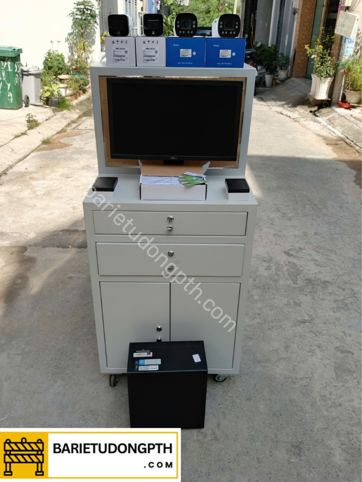 Tủ đựng thiết bị giữ xe 4 trọn bộ tủ giữ xe di động