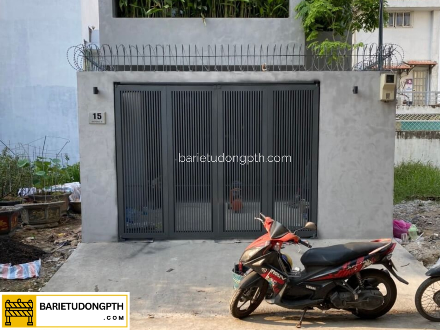 Báo giá cổng mở cánh tự động mới nhất 2025 2 cấu tạo cổng mở 2 cánh