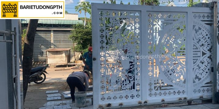 ứng dụng lắp cổng trượt ngang 1 cánh