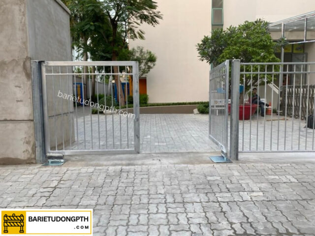 lắp cổng mở cánh tự động