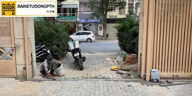 mẫu cổng trượt ngang tự động