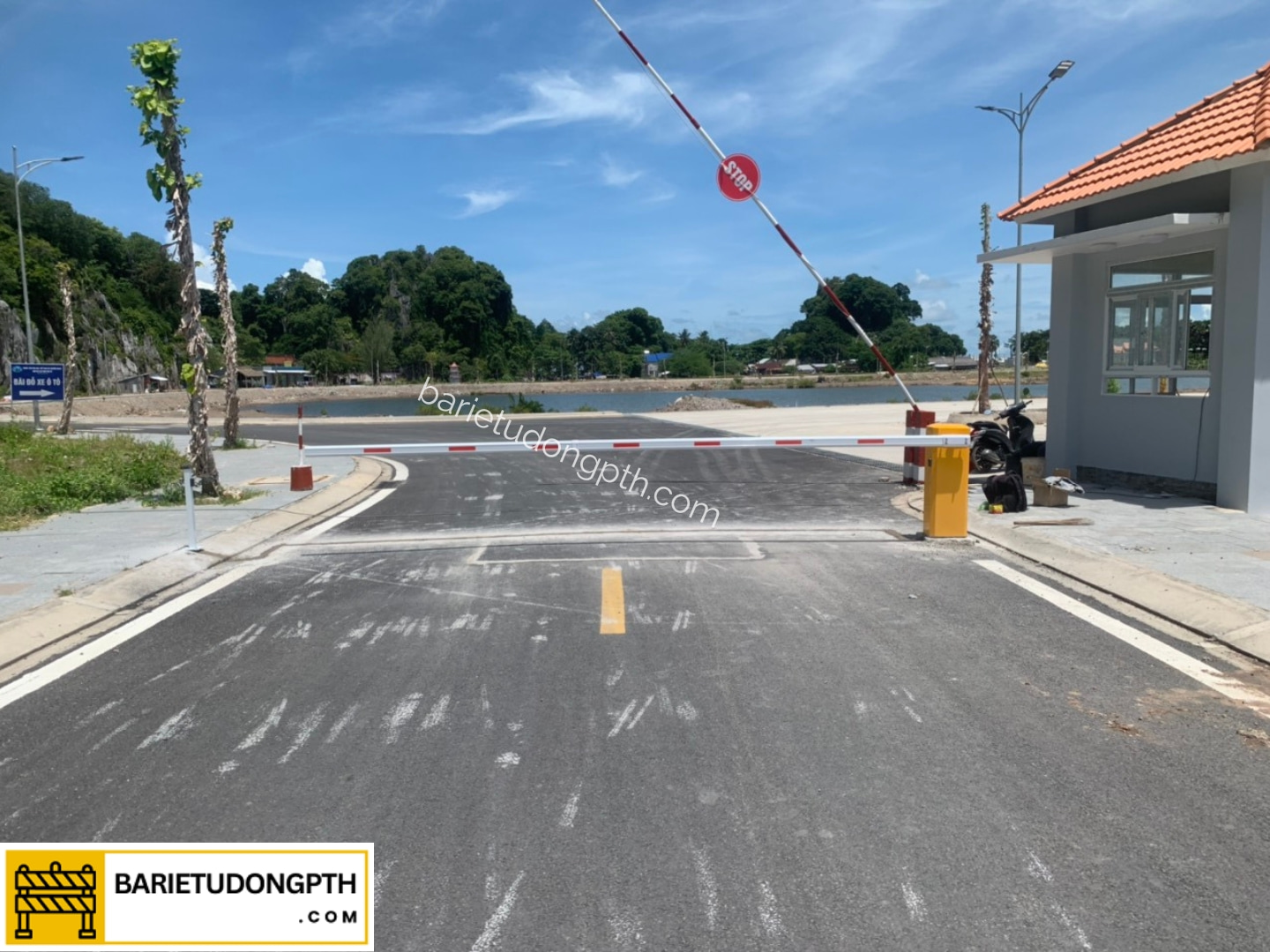 Đơn vị lắp barie tự động tại Quảng Ngãi 3 barie cần thẳng quảng ngãi