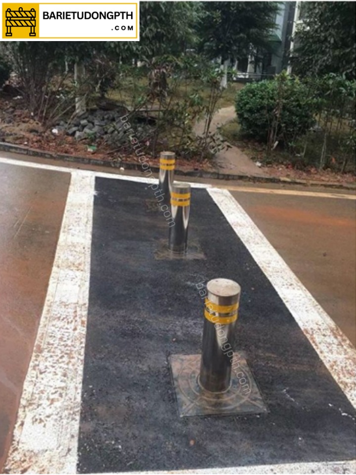 Lắp barrier tự động tại Tây Ninh giá rẻ 9 lắp bollard chắn xe tại tây ninh