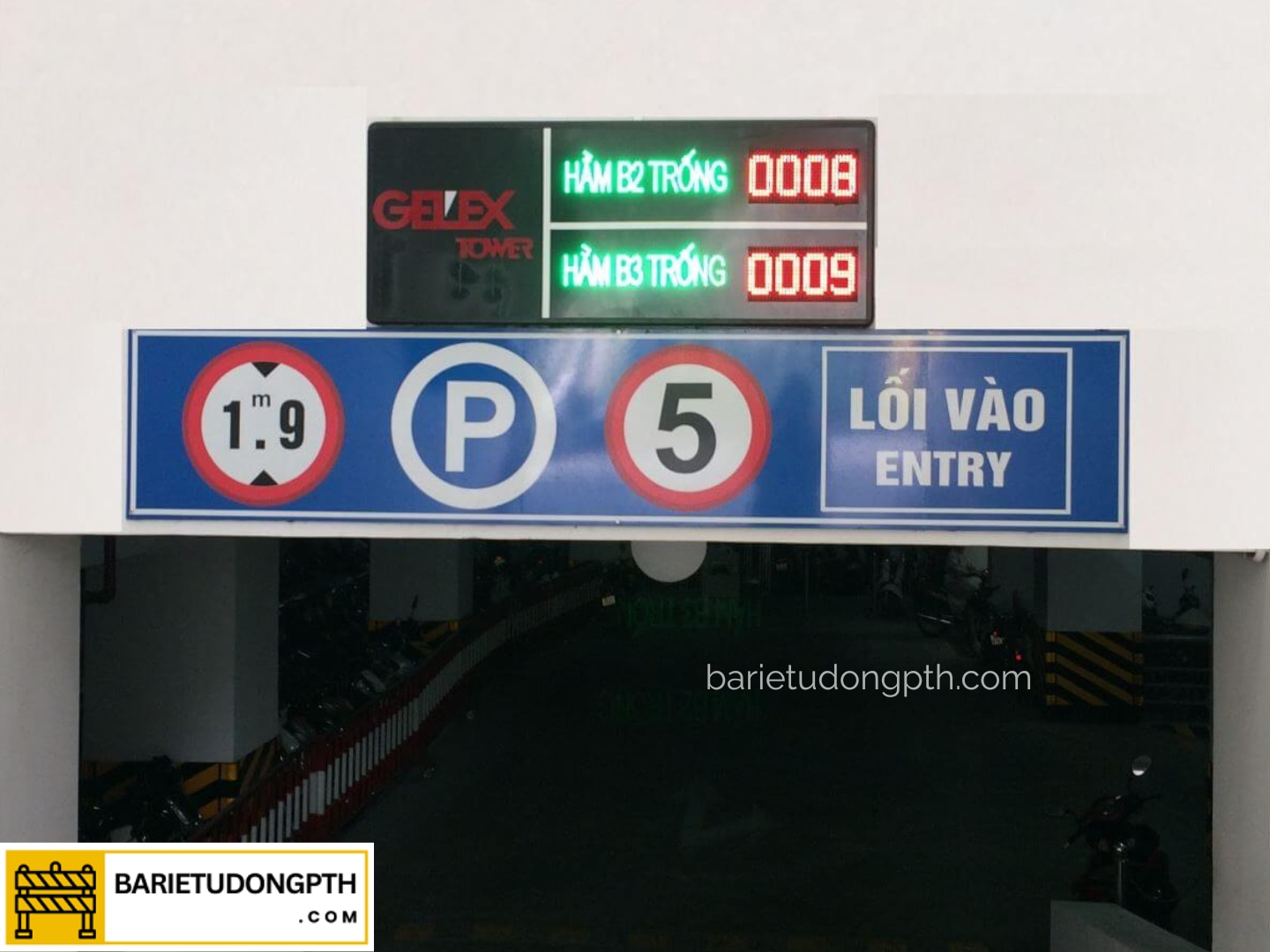 hệ thống cảnh báo xe lên xuống tầng hầm tp cần thơ