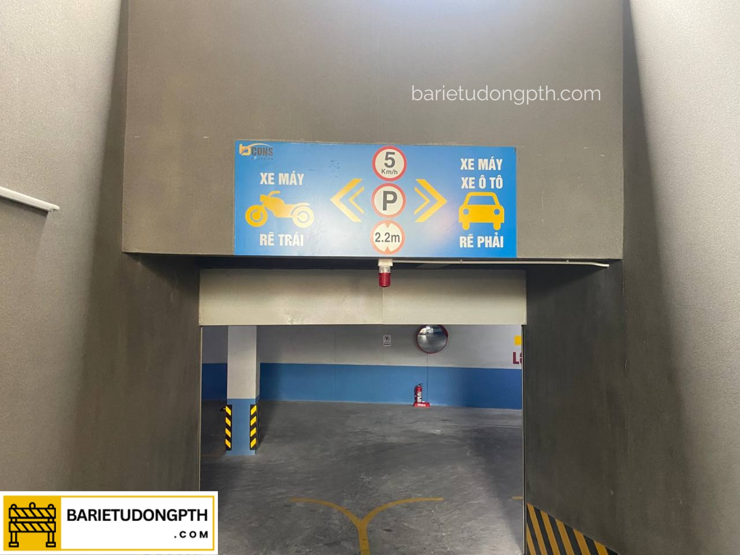 hệ thống cảnh báo xe lên xuống tầng hầm vĩnh long