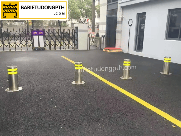 trụ bollard chắn xe tại an giang