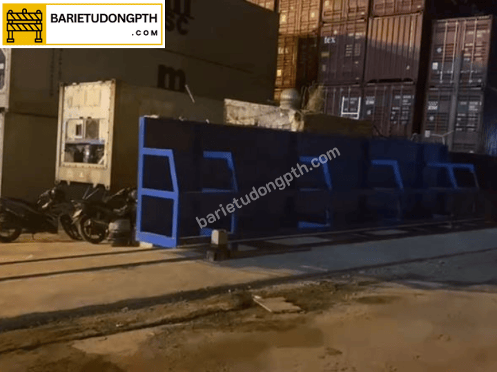 Lắp cổng trượt tự động cho bến cảng, bến tàu 9 lắp motor cổng trượt tự động cho bến cảng