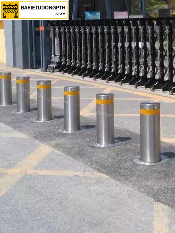 Lắp barie chắn xe tại Đồng Tháp - Tiền Giang 12 lắp trụ bollard chắn xe tại đồng tháp
