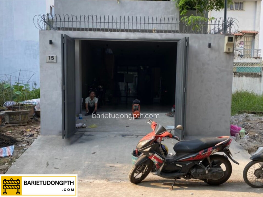 Lắp motor cổng tự động cho nhà phố, biệt thự 5 motor âm sàn tự động tại đồng nai