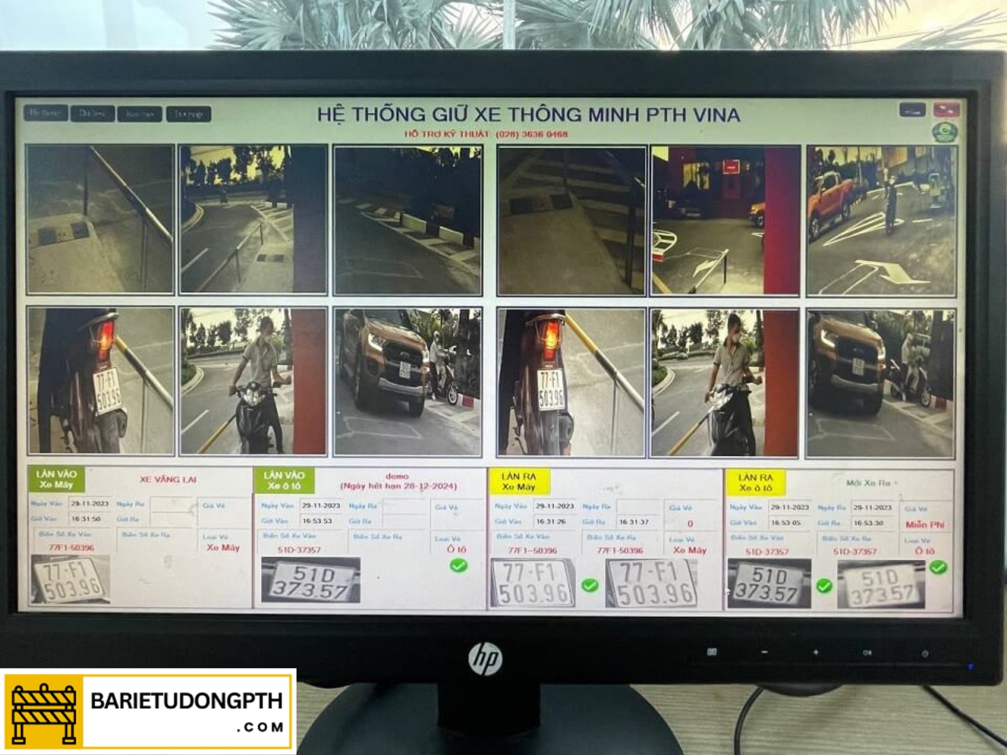 tính năng phần mềm bãi xe pth