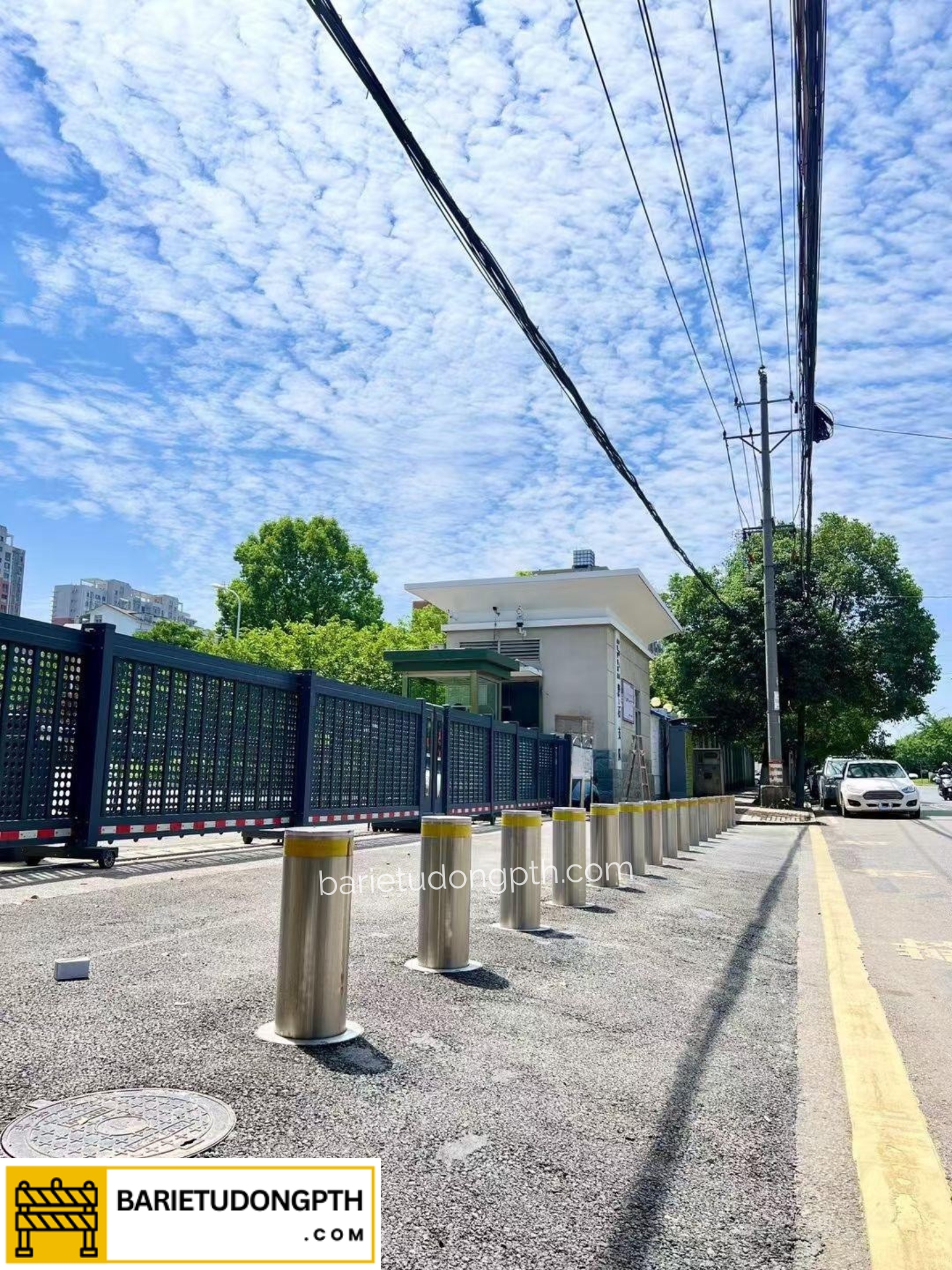 trụ bollard tự động tại gia lai