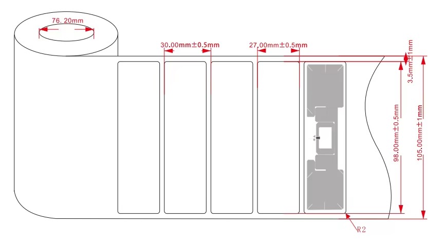 Thẻ tầm xa UHF 5 thông số kỹ thuật thẻ tầm xa uhf loại dán