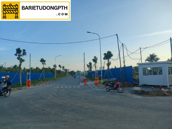 Lắp hệ thống giữ xe tại An Phú EcoCity, Cái Răng, Cần Thơ 5 kiểm soát 2 làn ô tô và 1 làn xe máy