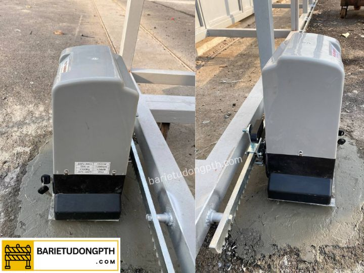 Lắp motor cổng cho trạm điện, trạm biến áp 3 Motor cổng lùa lắp cho trạm điện