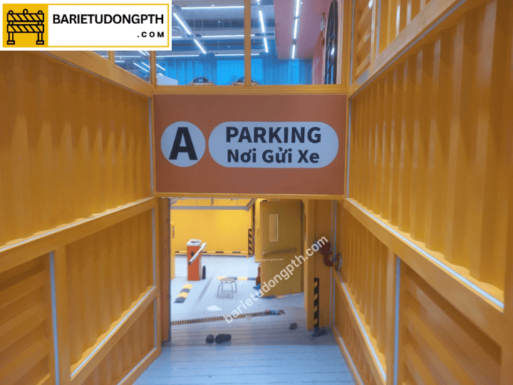 Dự án lắp đặt hệ thống giữ xe 2 làn tại Quận 1 - TPHCM 6 lỗi vào gửi xe tầng hầm A