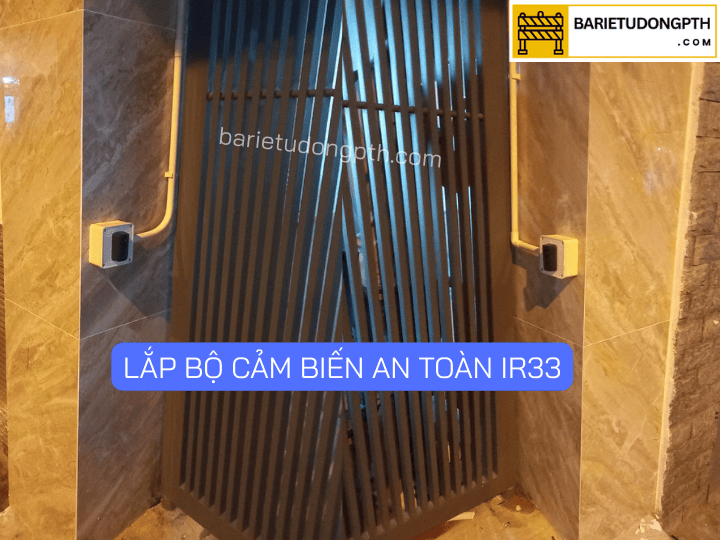 Lắp motor con lăn cho cổng 4 cánh tại Thủ Đức 4 cảm biến an toàn cổng cửa