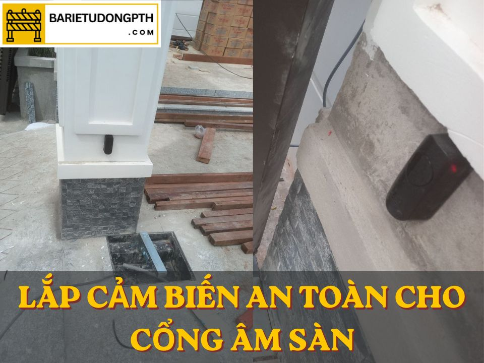 Hướng dẫn đấu nối cảm biến an toàn cổng tự động 5 lắp cảm biến an toàn cho cổng âm sàn