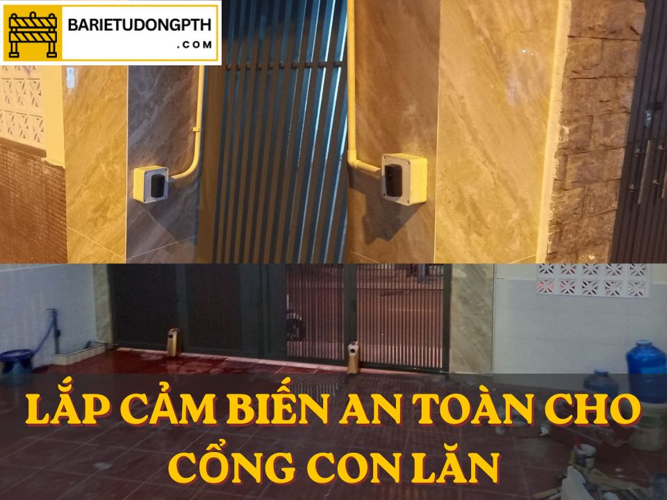 Hướng dẫn đấu nối cảm biến an toàn cổng tự động 6 lắp cảm biến an toàn cho cổng con lăn