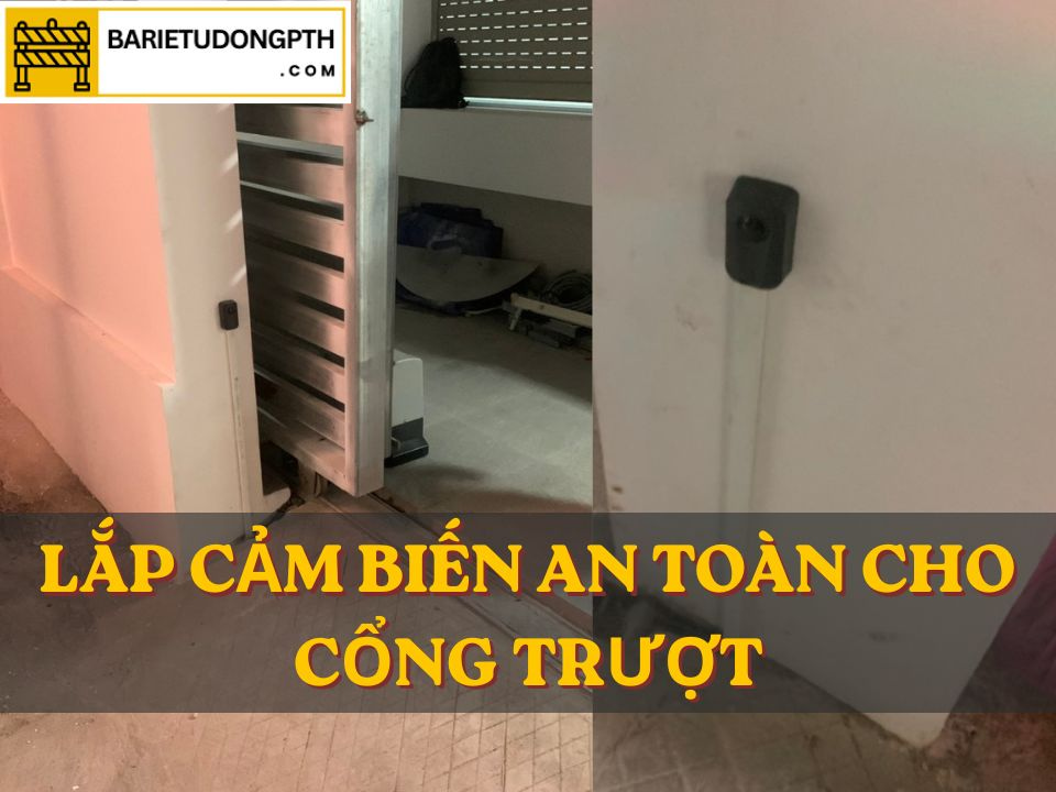 Hướng dẫn đấu nối cảm biến an toàn cổng tự động 3 lắp cảm biến an toàn cho cổng trượt
