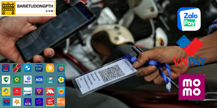Giải pháp giữ xe thông minh thanh toán online 4 thanh toán phí gửi xe qua mã qr