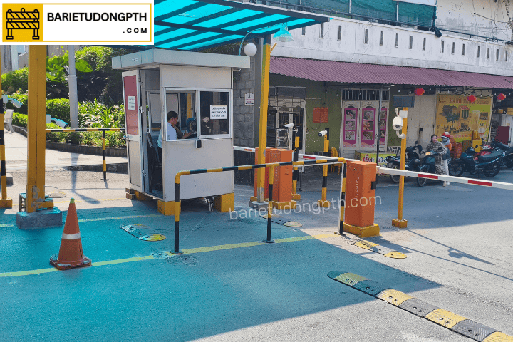 Dự án lắp hệ thống giữ xe cho chung cư Bcons Garden 14 chốt bảo vệ kiểm soát xe ra vào