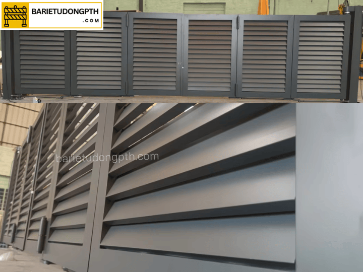 Mẫu cổng tự động gấp 6 cánh tối ưu không gian 3 Cấu tạo cổng tự động gấp 6 cánh