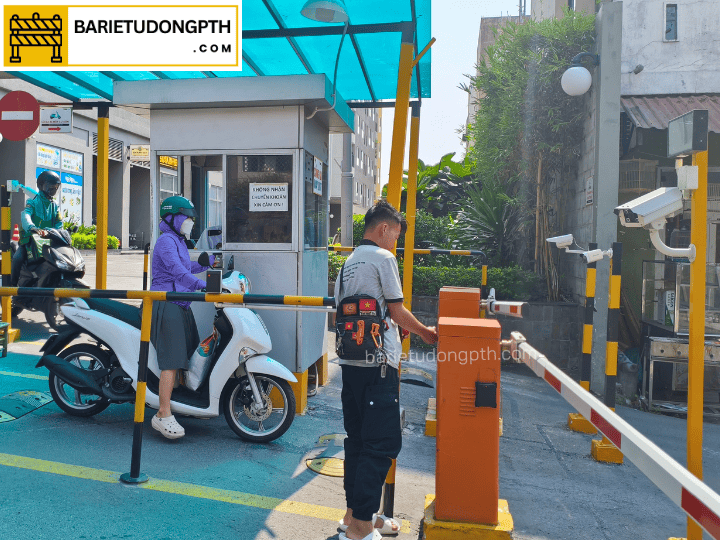 Dự án lắp hệ thống giữ xe cho chung cư Bcons Garden 6 kiểm soát xe làn ra chung cư