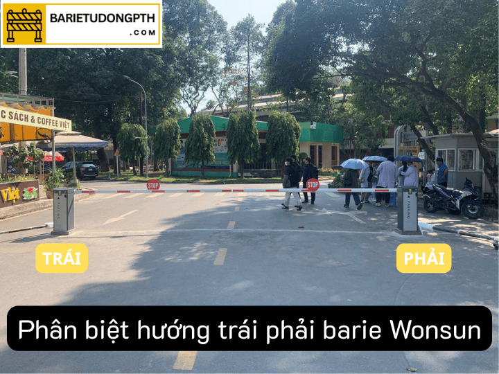 Cách xác định hướng trái phải barrier tự động 6 xác định hướng barrier wonsun