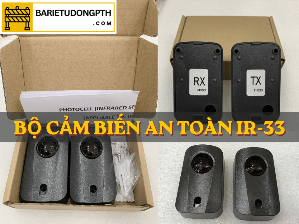 Hướng dẫn đấu nối cảm biến an toàn cổng tự động 2 bộ cảm biến an toàn cổng tự động ir-33