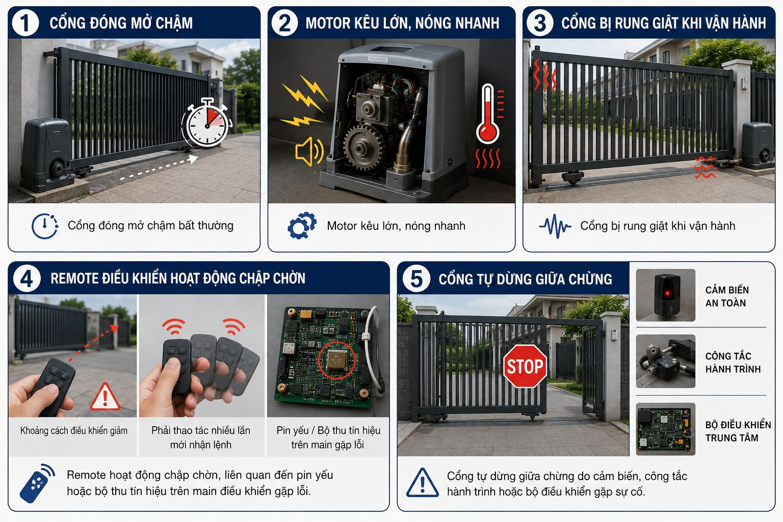 Cách bảo dưỡng cổng tự động đúng cách 4 dấu hiệu cổng cần bảo dưỡng định kỳ